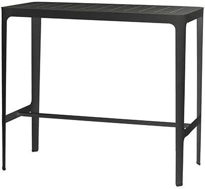 Cane-Line Cut mesa de bar - Negro - Aluminio