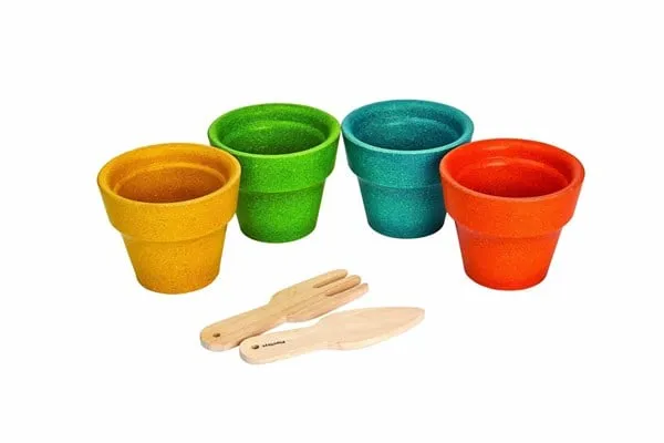 PLANTOYS Juego de macetas de flores