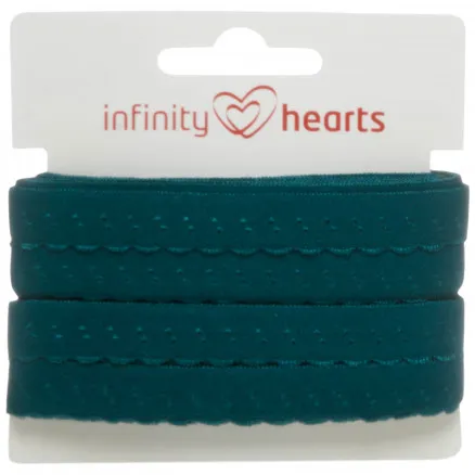 Cinta de encaje Infinity Hearts Poliamida 20mm 369 Petróleo - 5m