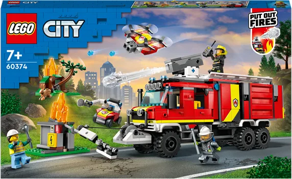 LEGO City 60374 Camión de mando de bomberos