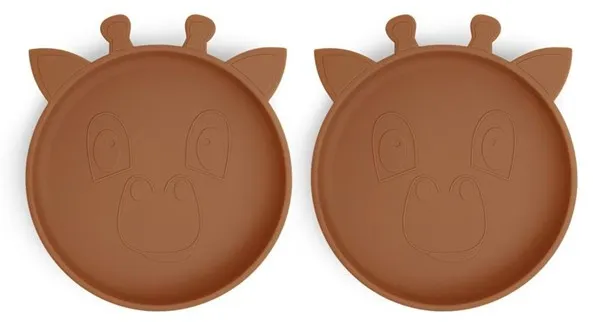 Nuuroo Akila plato de silicona 2 unidades - Caramel Café