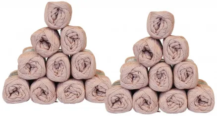 Mayflower Cotton 8/4 Paquete de hilo Unicolor 1489 Rosa Empolvado - 20 uds - Mayflower Cotton 8/4 Paquete de hilo Unicolor 1489 Rosa Empolvado - 20 uds