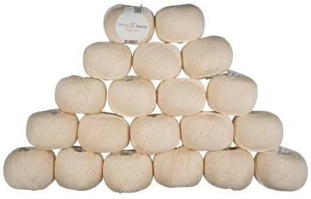 Infinity Hearts Rose 8/4 Paquete de hilo Unicolor 172 Natural - 20 uds - Infinity Hearts Rose 8/4 Paquete de hilo Unicolor 172 Natural - 20 uds