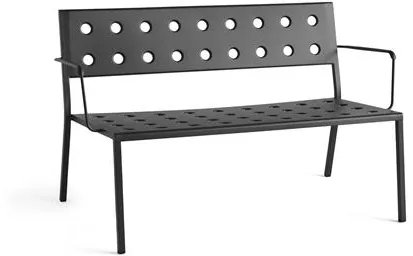 HAY Balcony Lounge Banco con Reposabrazos Antracita