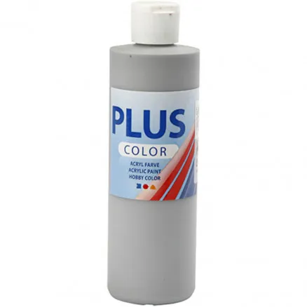 Pintura para manualidades Plus Color, gris lluvia, 250 ml/1 fl.