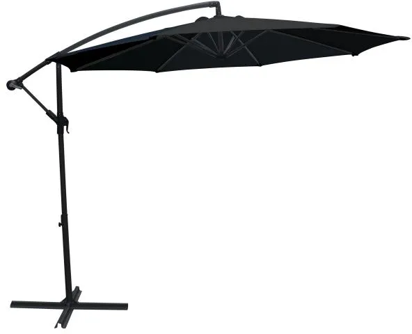 Sombrilla colgante negra 300cm
