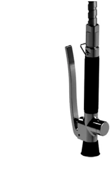 Ducha de mano Kriss para grifo de cocina industrial Euroclean simple 1/2rg