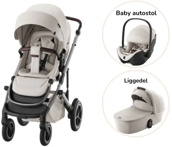 Smile 5Z lux cochecito combinado incl. silla de coche - soft taupe