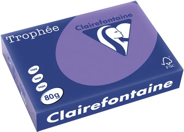 Q-connect Trophee papel de copia A4 80g morado intenso 500 hojas