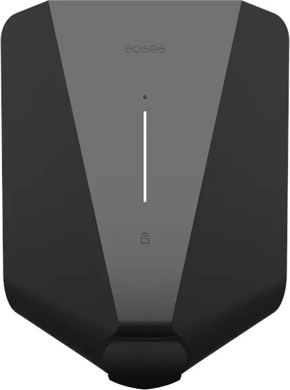 Easee LITE caja de carga 11 kW con medidor de kWh, Tipo 2, WiFi y 4G, Negro