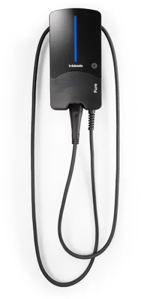 Webasto Pure Caja de Carga 11 kW Tipo 2 Edición Negra con cable de 4,5 m - Relé de protección de corriente continua RCD-DD integrado