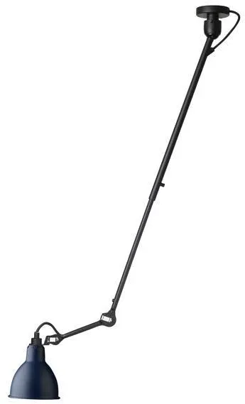 Lampe Gras N302 Lámpara de Techo Negro Mate y Azul Mate
