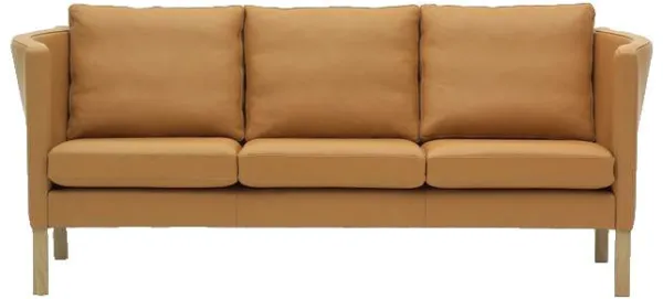 Sofá de cuero Nielaus AV59 - 3 pers.