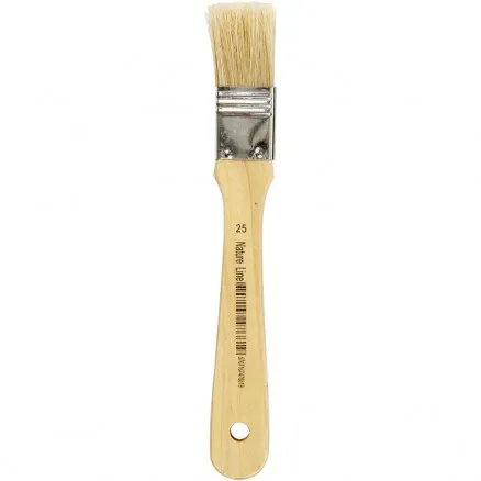 Pincel para laca, L: 18,5 cm, A: 25 mm, plano, 12 uds./ 12 pk.