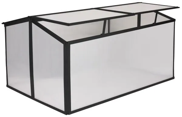 Invernadero mini negro 120x80x57cm