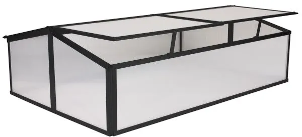 Invernadero mini negro 120x80x37cm