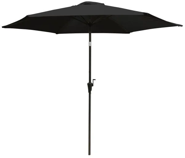 Parasol con inclinación negro 3m