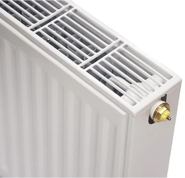 Radiador con válvula Altech C6 22 - 500 x 1400 mm, RAL 9016, Blanco