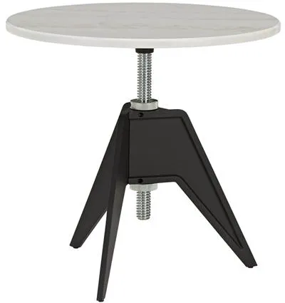 Mesa auxiliar Tom Dixon Screw Ø60 blanca