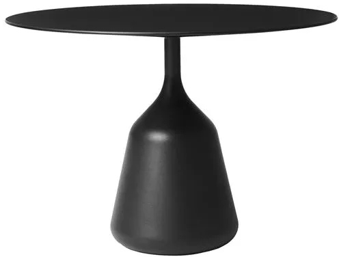 Mesa auxiliar baja Wendelbo Coin laminado negro