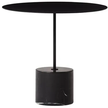 Mesa auxiliar baja Wendelbo Calibre Negro/Mármol negro