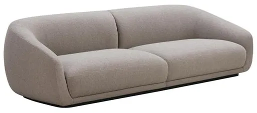 Wendelbo Montholon Sofá de 3 plazas Cuddle 04/Roble teñido en negro