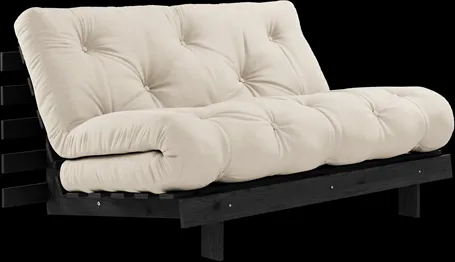 Karup Design Roots Sofá Cama con Colchón Roots 140x200 Beige/Lacado Negro