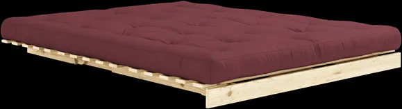Karup Design Roots Sofá cama con colchón 160x200 710 Burdeos/Pino