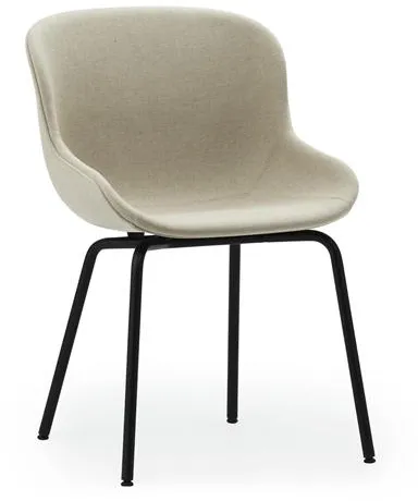 Normann Copenhagen Hyg Silla de comedor tapizada Acero negro/Main Line Flax MLF20
