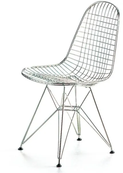 Vitra Wire DKR Silla de comedor Cromo