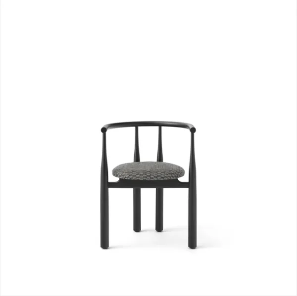 New Works Bukowski Silla de comedor Negro & Puro Lin 080