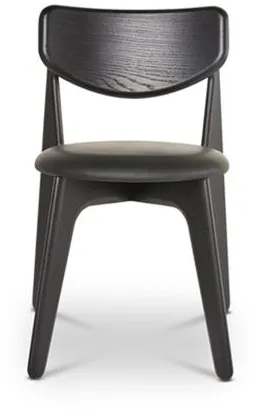 Tom Dixon Slab Silla de comedor tapizada Juego de 2 Negro