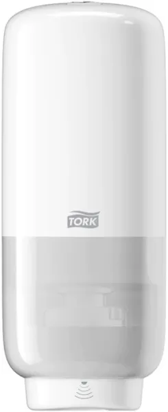 Dispensador Tork S4 para jabón en espuma, sin contacto, plástico blanco