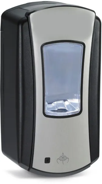 Descatalogado: Dispensador de jabón Pristine con sensor, LTX, negro/cromo, 1200 ml