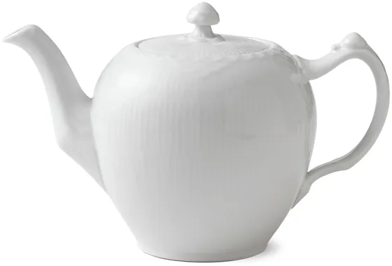 Royal Copenhagen Hvid Halvblonde tetera con tapa - 100 cl