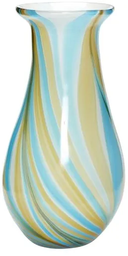 Hübsch Kaleido Jarrón Azul/Amarillo